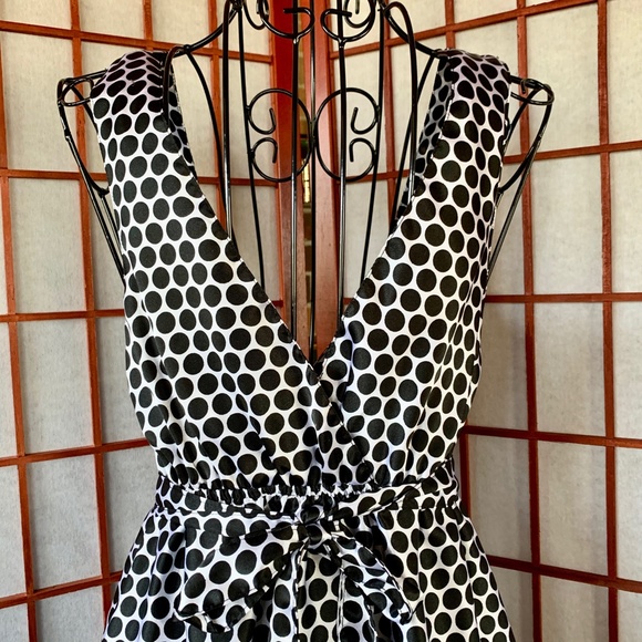 Derek Heart Shimmery Polka Dot A-line Midi - Picture 5 of 8